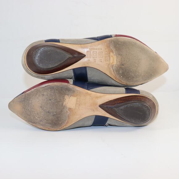 TCHES Colorblock Leather & Suede Booties – Women’s Size 8 – Made in Brazil - Picture 5 of 6